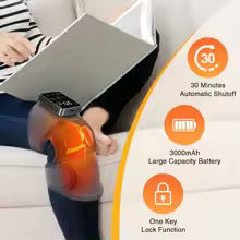 KneeProo Premuim Electric Knee Massager with 3 Levels of Vibration And 5 Levels of Hot Compression